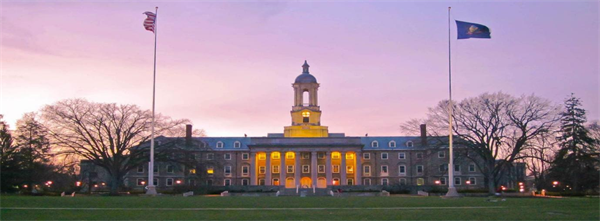 The Pennsylvania State University--University Park，位于宾夕法尼亚州的大学城，是一所在全球享有盛誉的公立研究型大学。成立于1855年，位于风景如画的尼塔尼山谷。